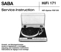 Saba PSP-350 - Service Manual
